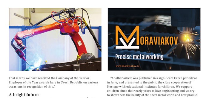 Article about Hestego in important European periodical Insisde Industry